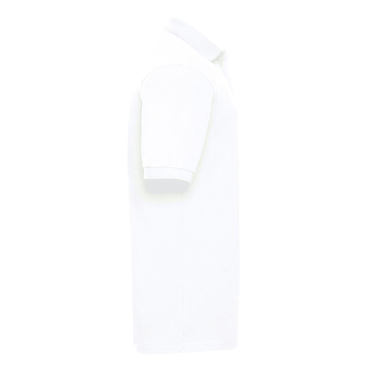 White - Back - Russell Mens Ripple Collar & Cuff Short Sleeve Polo Shirt