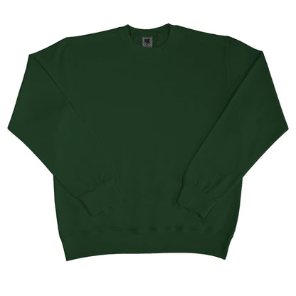 Bottle Green - Front - SG Mens Long Sleeve Crew Neck Sweatshirt Top