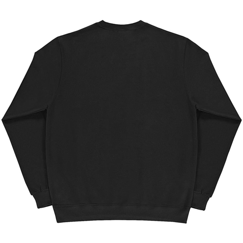 Black - Back - SG Mens Long Sleeve Crew Neck Sweatshirt Top
