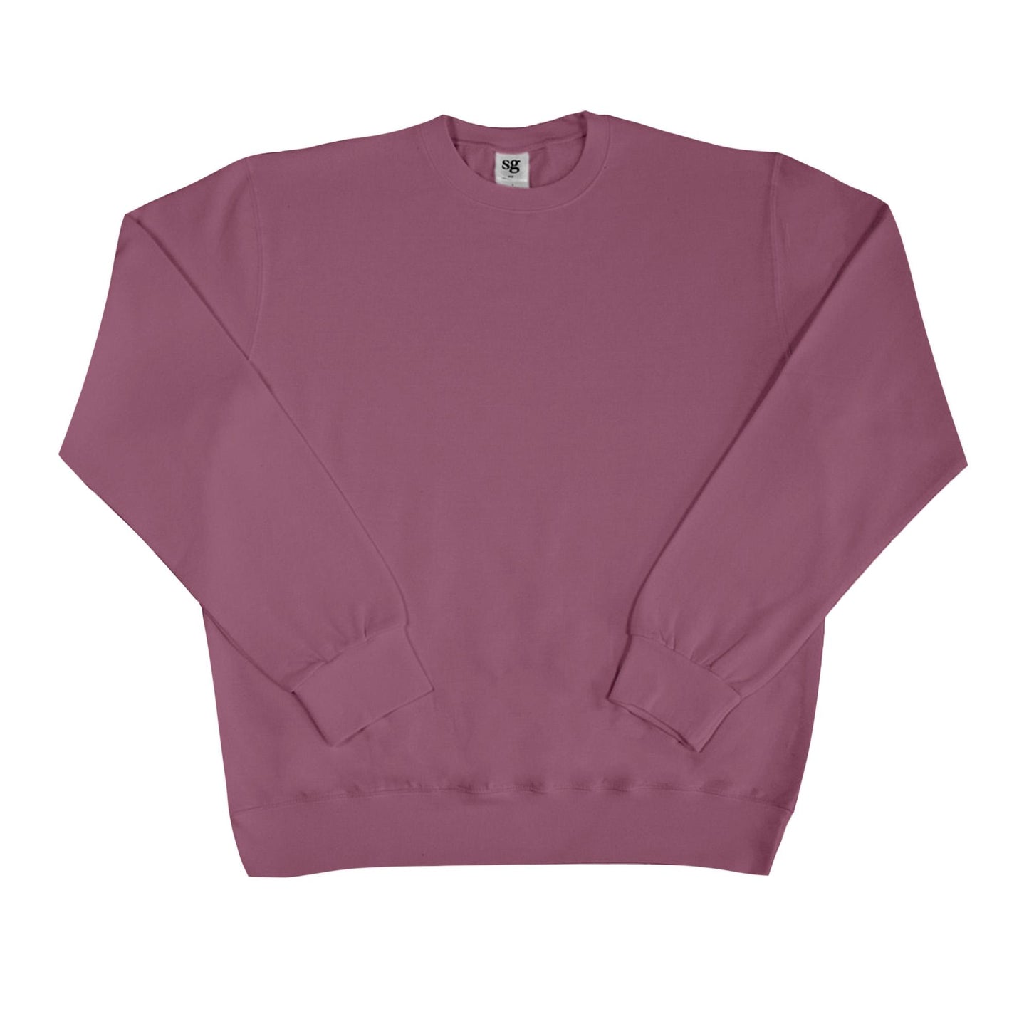 Cassis - Front - SG Mens Long Sleeve Crew Neck Sweatshirt Top