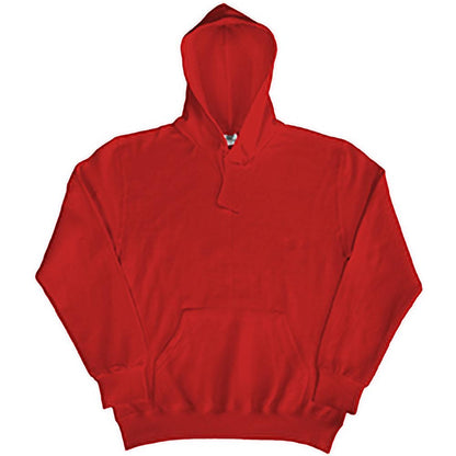 Red - Back - SG Mens Plain Hooded Sweatshirt Top - Hoodie