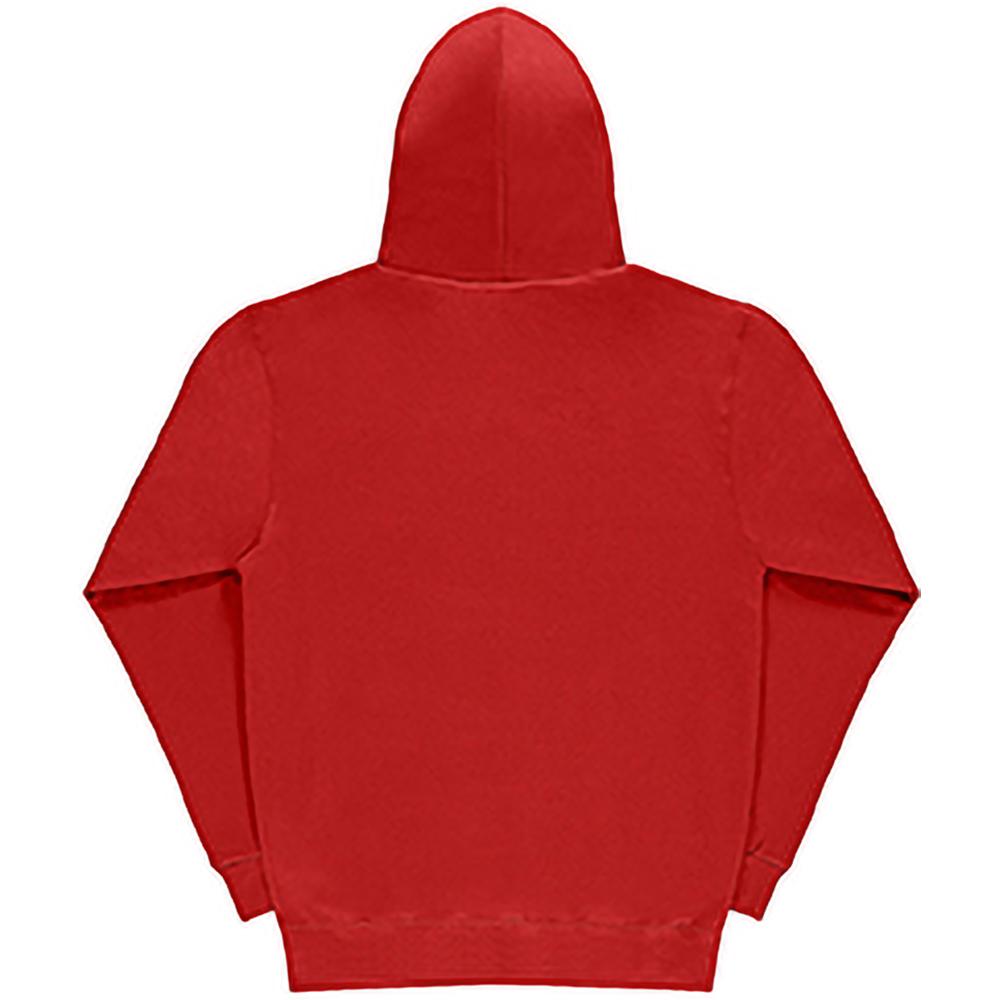 Red - Side - SG Mens Plain Hooded Sweatshirt Top - Hoodie