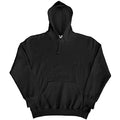 Black - Back - SG Mens Plain Hooded Sweatshirt Top - Hoodie