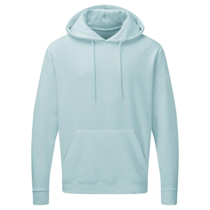 Angel Blue - Front - SG Mens Plain Hooded Sweatshirt Top - Hoodie