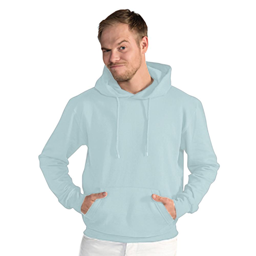 Angel Blue - Back - SG Mens Plain Hooded Sweatshirt Top - Hoodie
