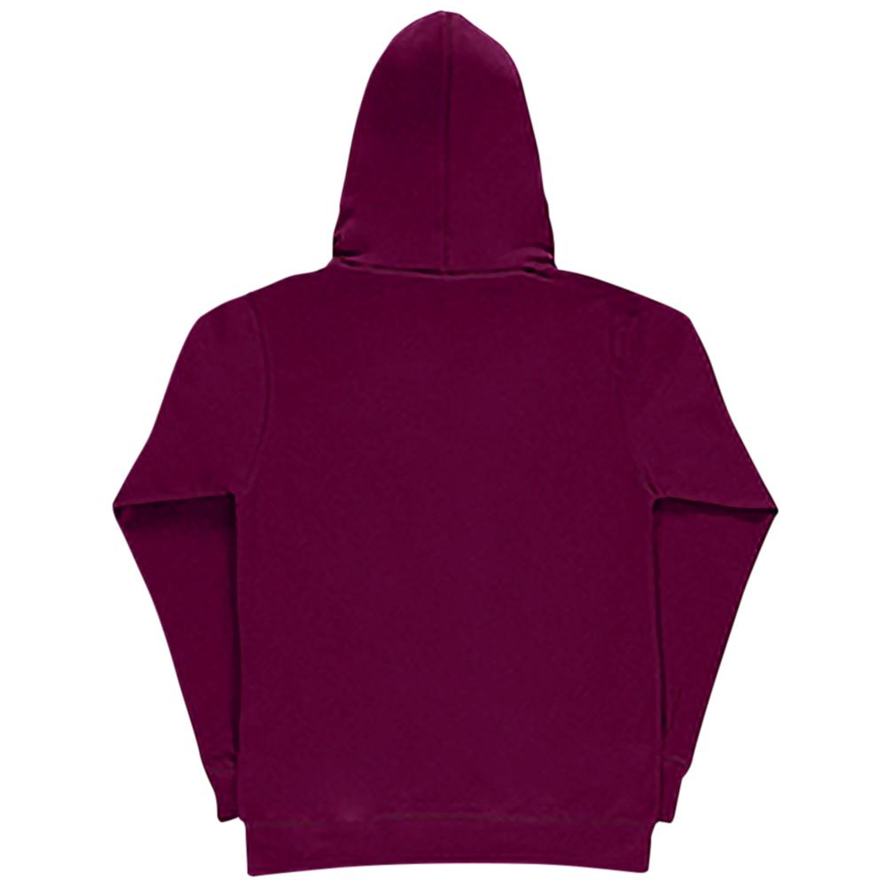 Burgundy - Back - SG Ladies-Womens Plain Hooded Sweatshirt Top - Hoodie