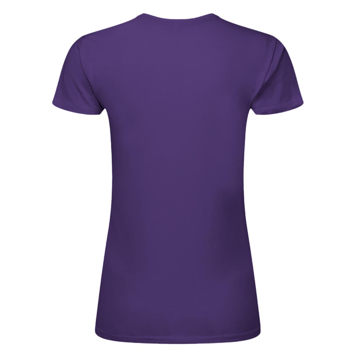 Purple - Back - SG Womens-Ladies Perfect Print Tee