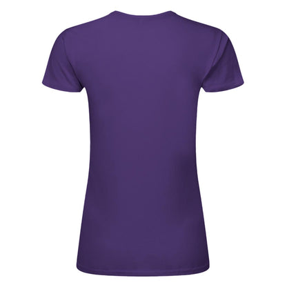 Purple - Back - SG Womens-Ladies Perfect Print Tee