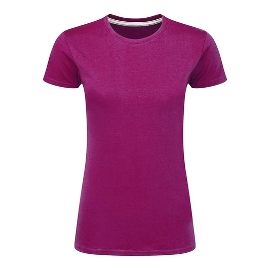 Dark Pink - Front - SG Womens-Ladies Perfect Print Tee