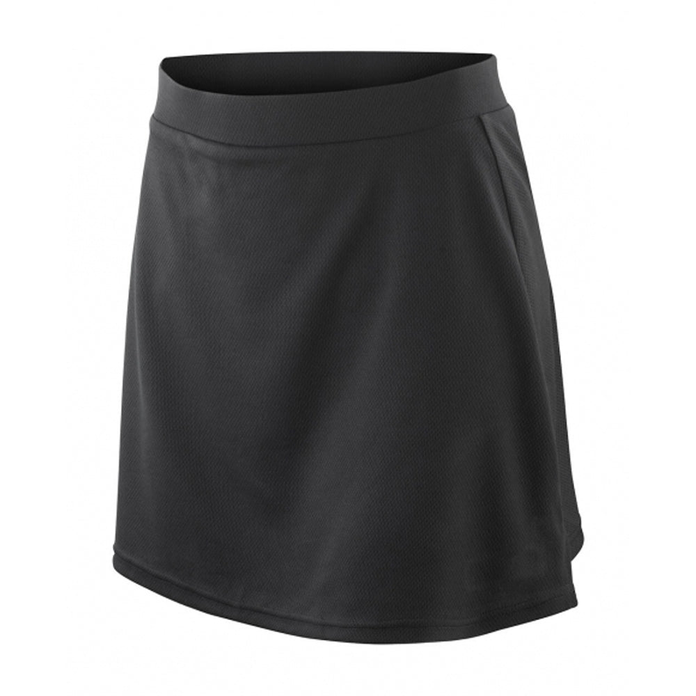 Black - Back - Spiro Ladies-Womens Windproof Quick Dry Sports Skort