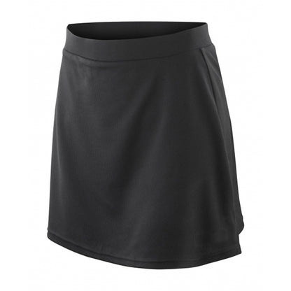 Black - Back - Spiro Ladies-Womens Windproof Quick Dry Sports Skort