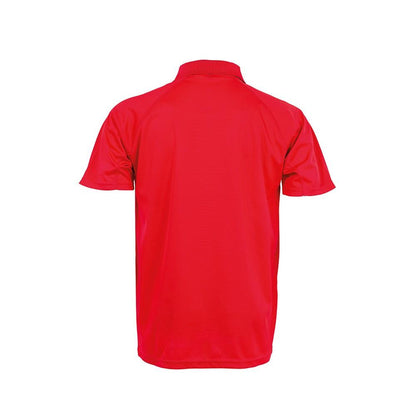 Red - Back - Spiro Impact Mens Performance Aircool Polo T-Shirt