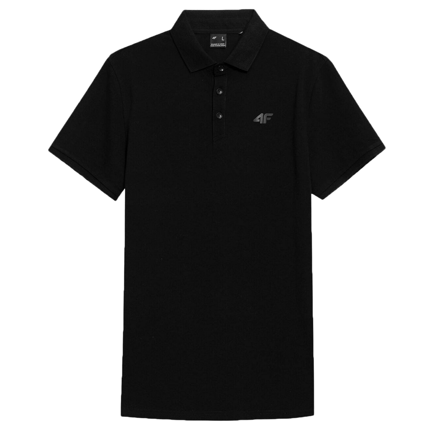 Deep Black - Front - 4F Mens Regular Polo Shirt