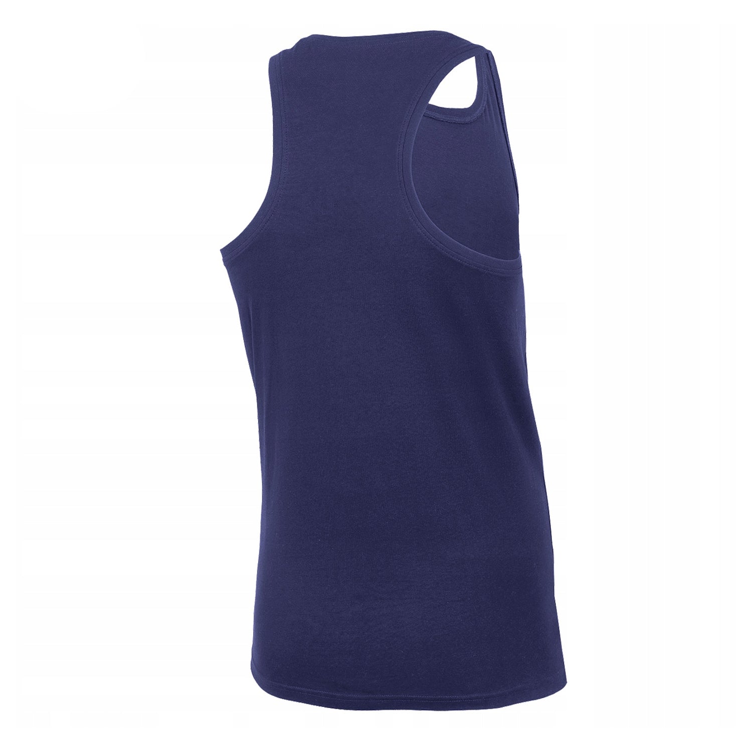 Navy - Back - 4F Mens Plain Regular Tank Top
