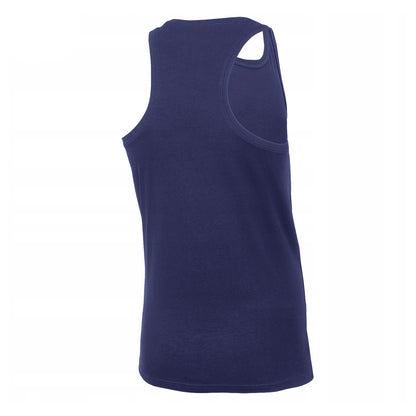 Navy - Back - 4F Mens Plain Regular Tank Top