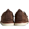 Brown - Back - Sperry Mens Authentic Original Grain Leather Boat Shoes