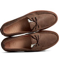 Brown - Side - Sperry Mens Authentic Original Grain Leather Boat Shoes