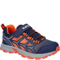 Naval Academy-Red Orange-Sleet - Front - Hi-Tec Boys Scooby Low Cut Walking Shoes