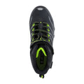 Black-Lime - Side - Hi-Tec Boys Blackout Mid Cut Walking Boots