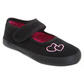 Black - Front - Mirak Bar Plimsoll - Girls Shoes - Girls BTS