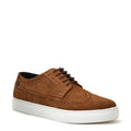 Brown - Front - Base London Mens Mickey Suede Brogues