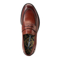 Tan - Side - Base London Mens Danbury Penny Burnished Leather Loafers