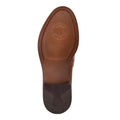Tan - Lifestyle - Base London Mens Danbury Penny Burnished Leather Loafers