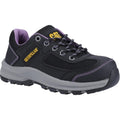 Black-Lilac - Front - Caterpillar Womens-Ladies Elmore Steel Toe Cap Safety Shoes