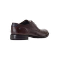 Black - Back - Base London Mens Bertie Leather Derby Shoes