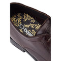 Black - Close up - Base London Mens Bertie Leather Derby Shoes
