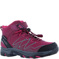 Dark Rose-Fuchsia - Front - Hi-Tec Girls Blackout Mid Cut Walking Boots