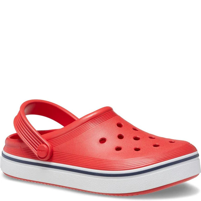 Flame Orange - Front - Crocs Childrens-Kids Crocband Clogs
