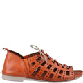 Orange - Side - Riva Womens-Ladies Newport Leather Sandals