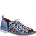 Blue - Front - Riva Womens-Ladies Newport Leather Sandals