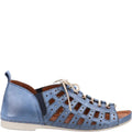 Blue - Side - Riva Womens-Ladies Newport Leather Sandals