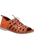 Orange - Front - Riva Womens-Ladies Newport Leather Sandals