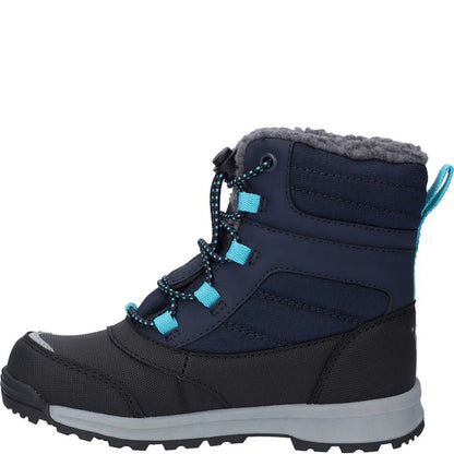 Blue Nights-Black-Peacock Blue - Lifestyle - Hi-Tec Childrens-Kids Leo Snow Boots