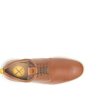 Tan - Side - Hush Puppies Mens Advance Leather Shoes