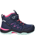 Navy-Fusion Pink-Mint - Pack Shot - Hi-Tec Boys Rush Walking Boots