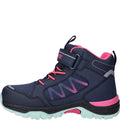 Navy-Fusion Pink-Mint - Close up - Hi-Tec Boys Rush Walking Boots