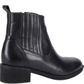 Black - Back - Riva Womens-Ladies Georgie Leather Ankle Boots