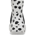 White-Black - Back - Crocs Childrens-Kids Classic Dalmatian Print Boots