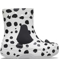 White-Black - Lifestyle - Crocs Childrens-Kids Classic Dalmatian Print Boots
