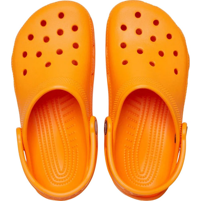 Orange Zing - Close up - Crocs Childrens-Kids Classic Clogs