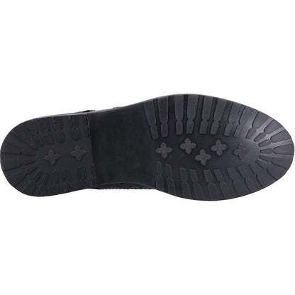 Black Patent - Back - Hush Puppies Womens-Ladies Verity Leather Brogues