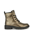 Lead-Black - Pack Shot - Geox Girls Casey Ankle Boots