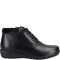 Black - Side - Fleet & Foster Womens-Ladies Columbia Leather Ankle Boots
