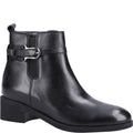 Black - Front - Riva Womens-Ladies Emily Leather Ankle Boots