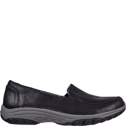 Black - Side - Skechers Womens-Ladies Reggae Fest 2.0 - Textbook Relaxed Fit Shoes
