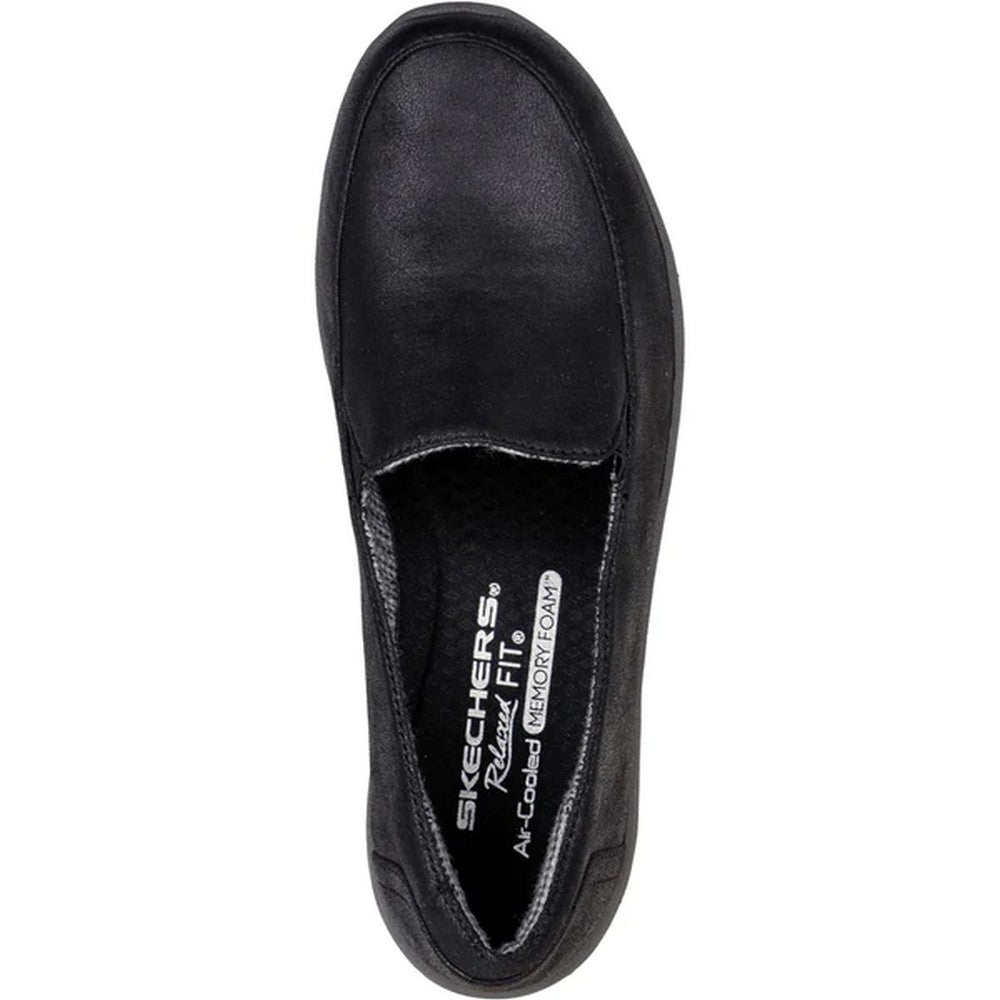 Black - Pack Shot - Skechers Womens-Ladies Reggae Fest 2.0 - Textbook Relaxed Fit Shoes